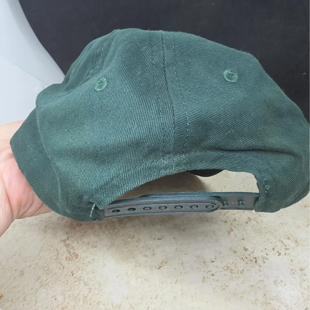 Forest Green Teslin Yukon Moose Hat Cap Strapback USA Polar Youth